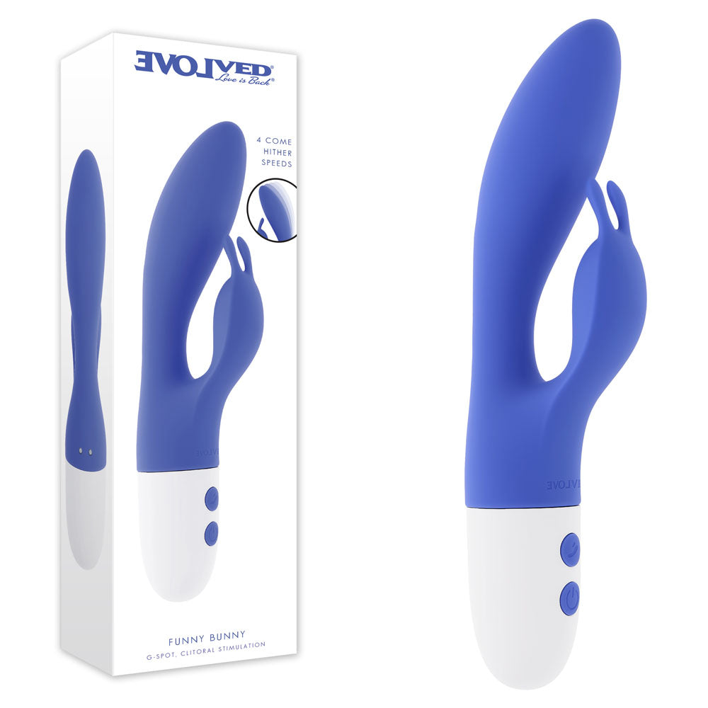 Evolved FUNNY BUNNY -  20 cm USB Rechargeable Rabbit Vibrator - Just for you desires