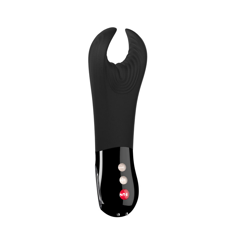 Fun Factory MANTA black - Black 18 cm USB Rechargeable Mens & Couples Vibrator - Just for you desires