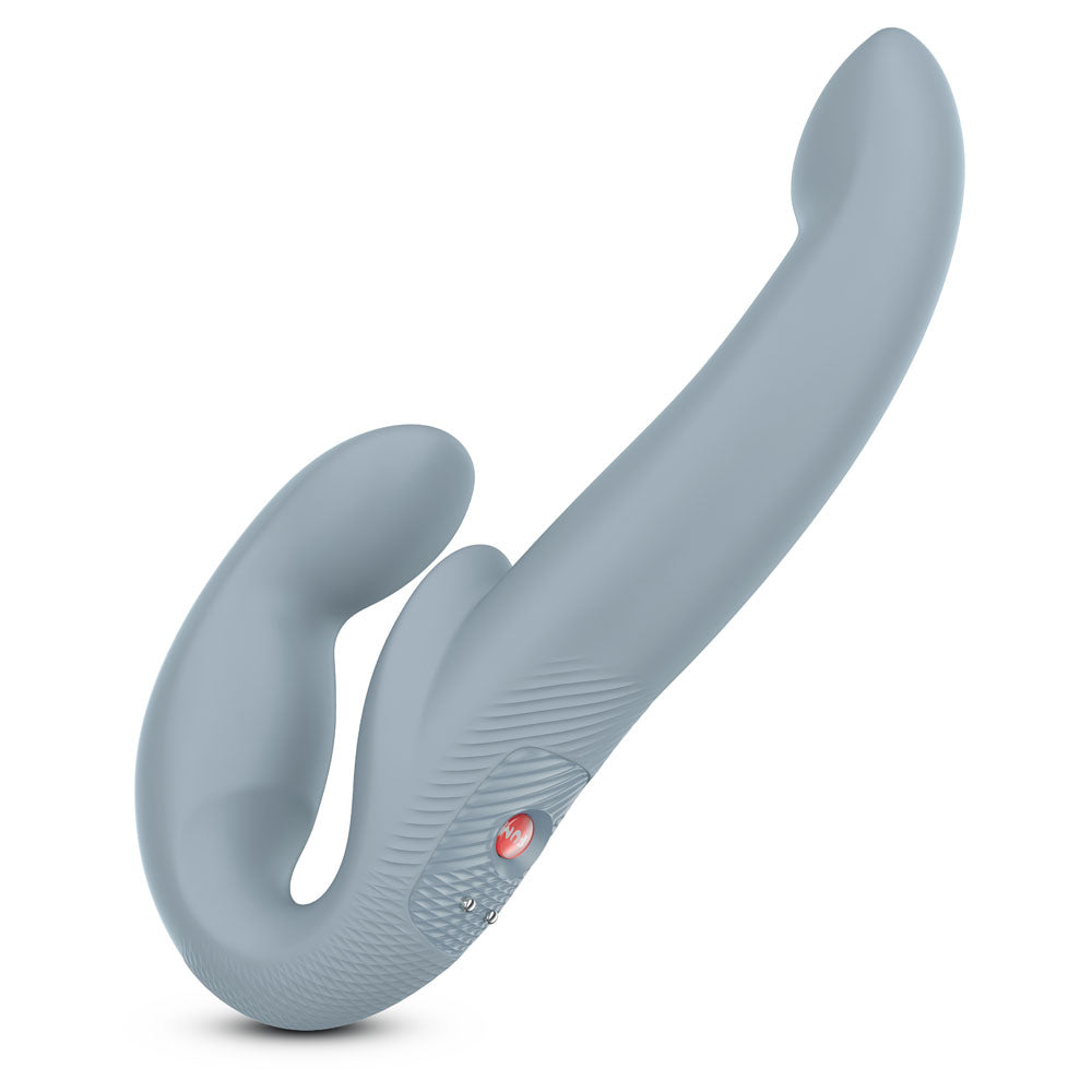 Fun Factory SHARE VIBE PRO cool grey - Grey USB Rechargeable Strapless Strap-On - Just for you desires