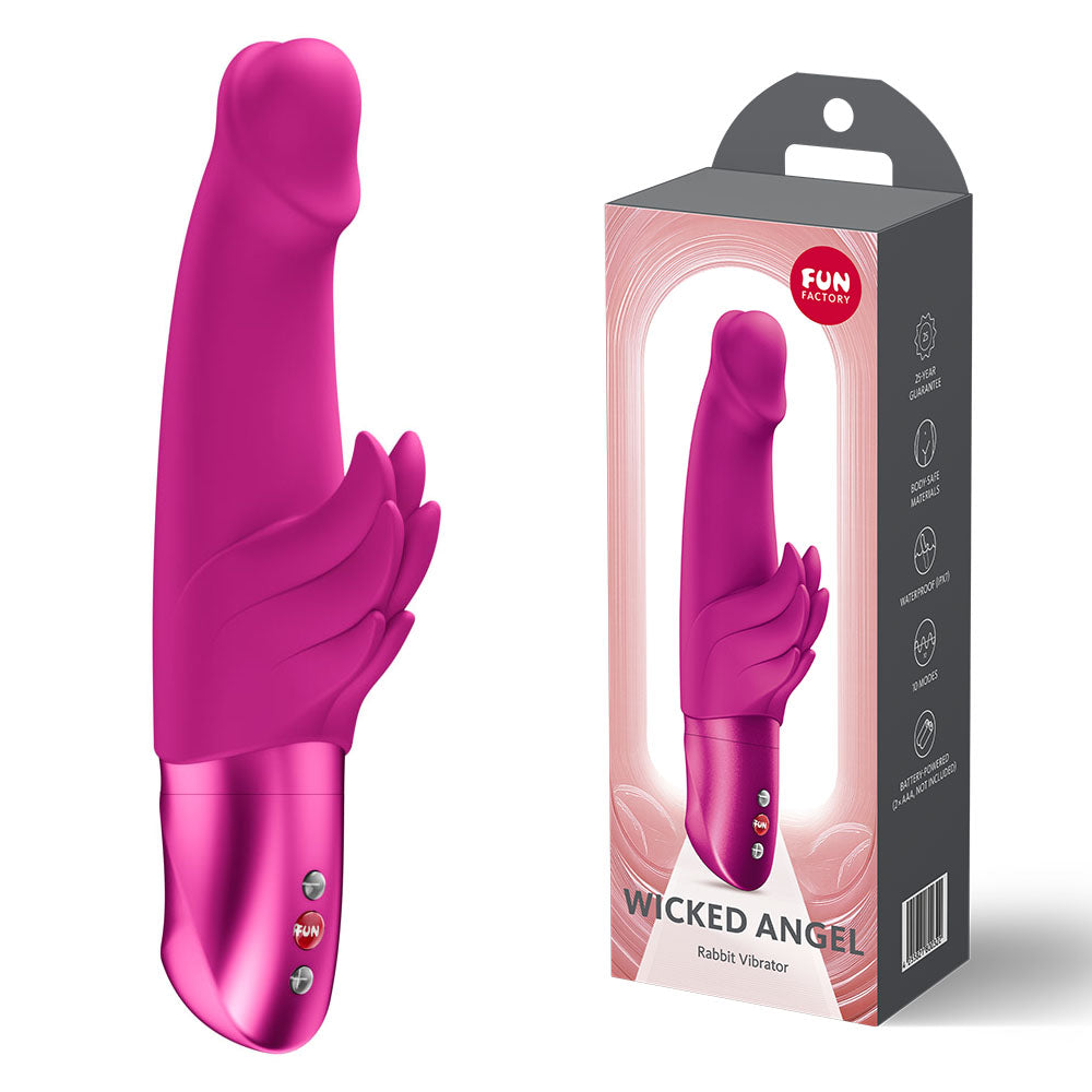 Fun Factory WICKED ANGEL Magenta - Magenta Angel Vibrator - Just for you desires