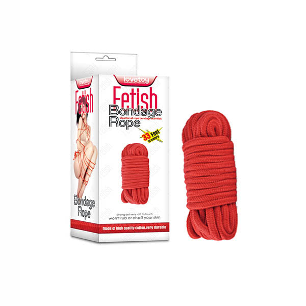 Fetish Bondage Rope - Red - 10 m Length - Just for you desires
