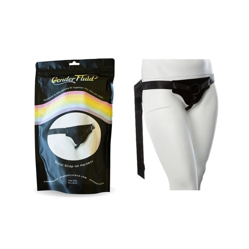 Gender Fluid Skylar Strap On Harness One Size Black - Just for you desires