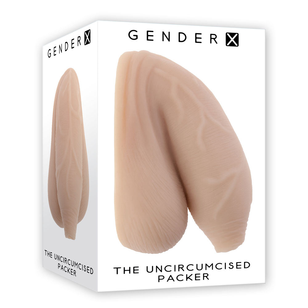 Gender X THE UNCIRCUMCISED PACKER - Light - Flesh 11.5 cm Packer - Just for you desires