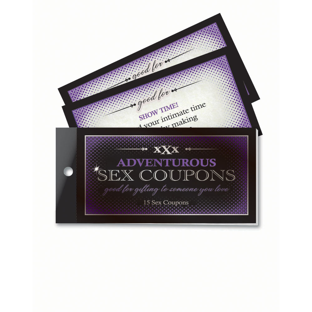Adventurous Sex Coupons - Set of 15 Coupons - Just for you desires