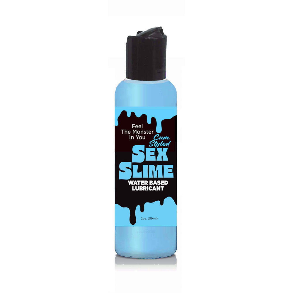 Sex Slime Cum Style Creature Lube - Blue 60 ml - Blue Cum Style Water Based Lubricant - 60 ml Bottle - Just for you desires