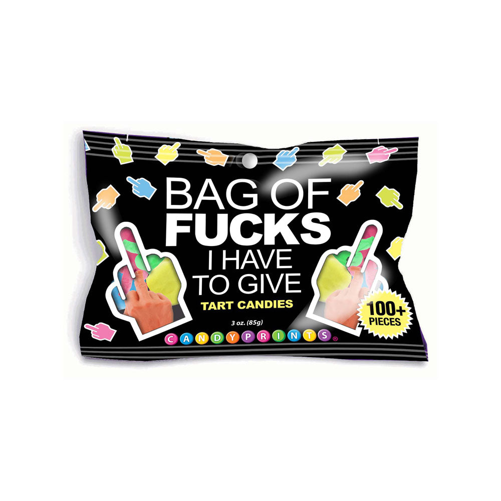 Bag Of Fucks I Have To Give - Fruit Flavoured Lollies - 85 gram Bag - Just for you desires