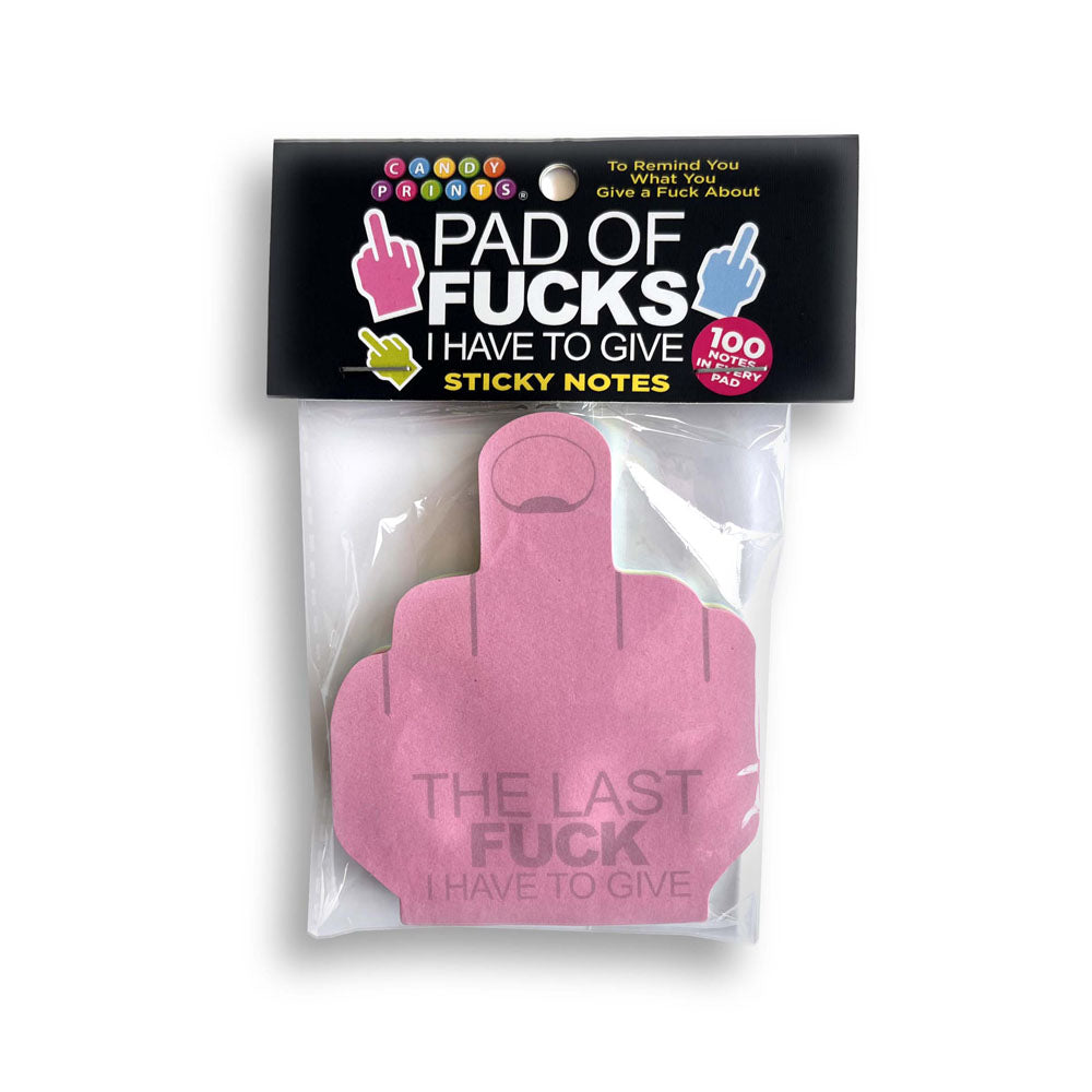 Last Fuck I Have To Give Sticky Notes - Multi Coloured Novelty Sticky Notes - 100 Pack - Just for you desires