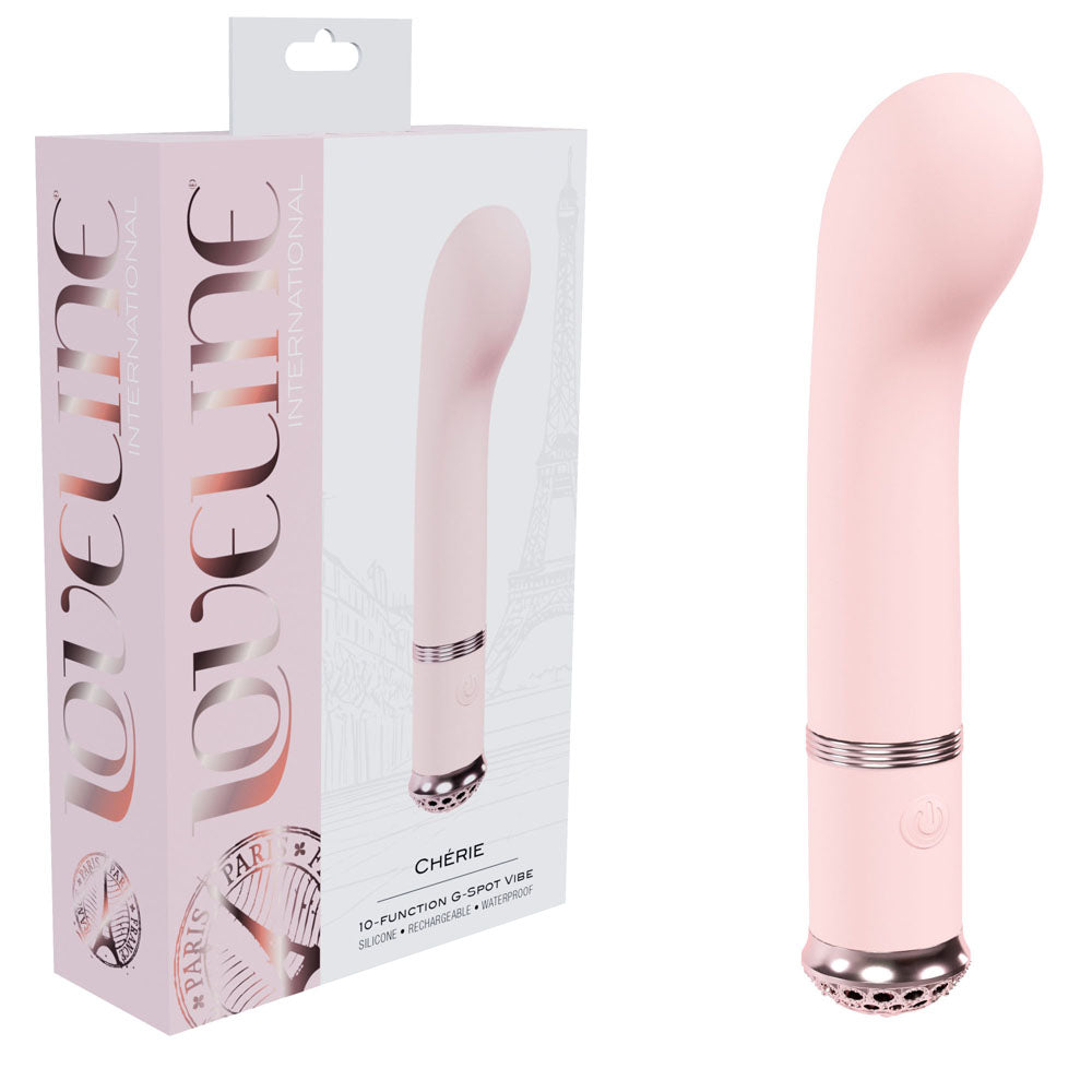 LOVELINE Cherie - Pink - Pink 14 cm USB Rechargeable Vibrator - Just for you desires