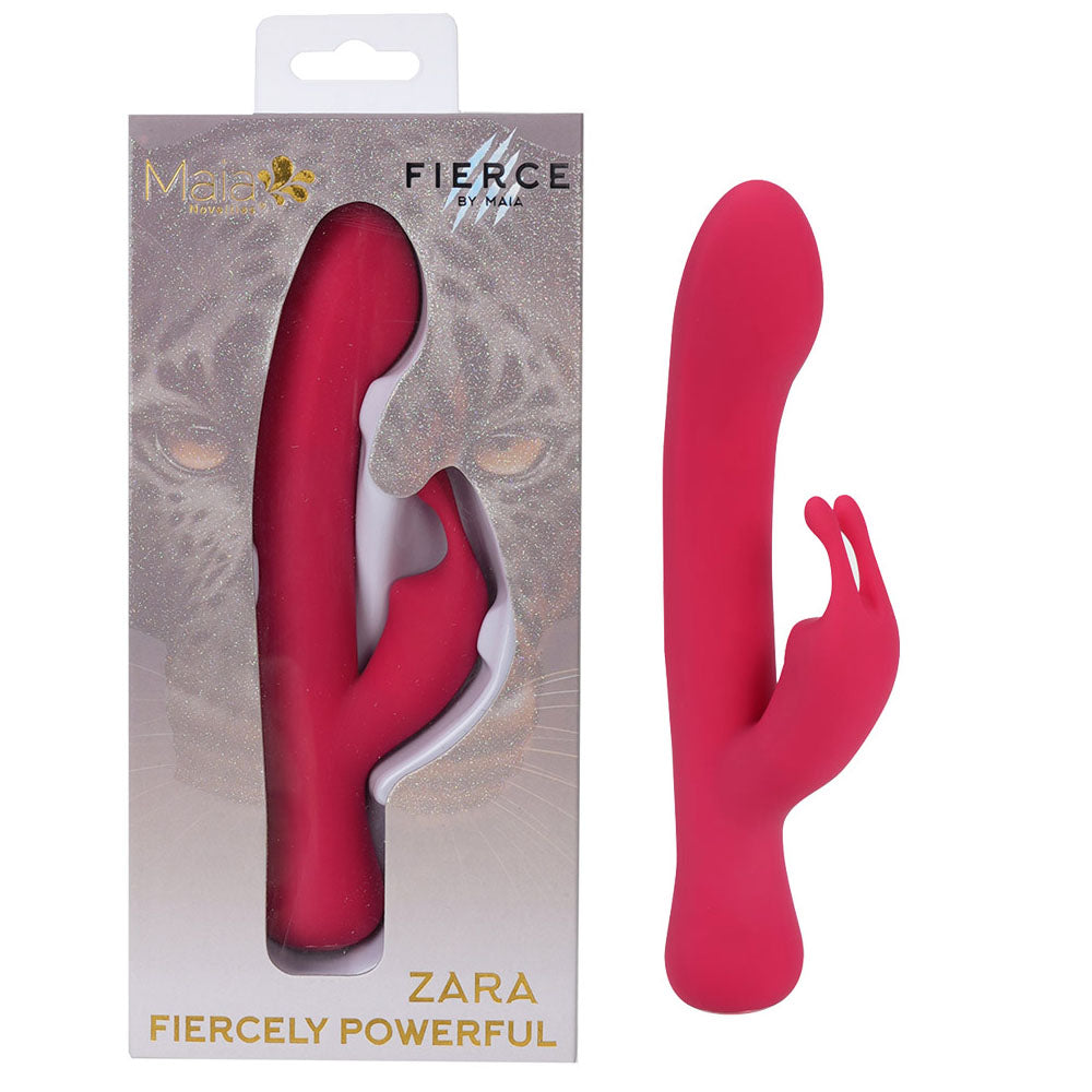 Maia ZARA - Red - Red 17.1 cm USB Rechargeable Rabbit Vibrator - Just for you desires