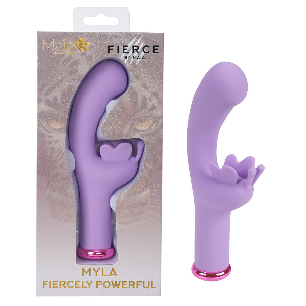 Maia MYLA - Lavender - Lavender 15.9 cm USB Rechargeable Butterfly Vibrator - Just for you desires