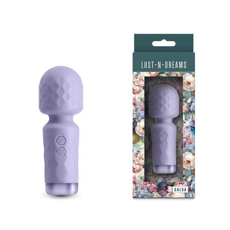 Lust-n-Dreams - Salsa - Lavender - Lavender 11.5 cm USB Rechargeable Mini Massage Wand - Just for you desires