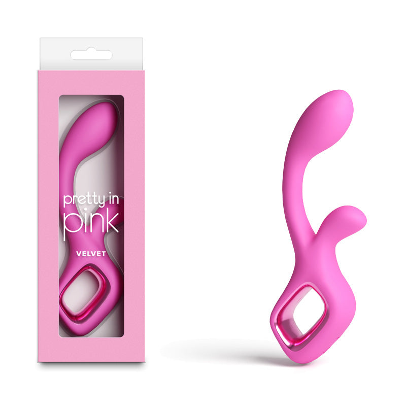 Pretty in  Velvet -  -  18.7 cm USB Rechargeable Rabbit Vibrator - Just for you desires