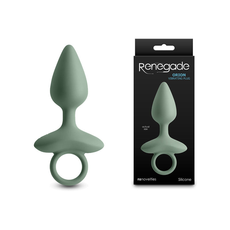 Renegade Orion - Sage - Green 13 cm USB Rechargeable Vibrating Butt Plug - Just for you desires