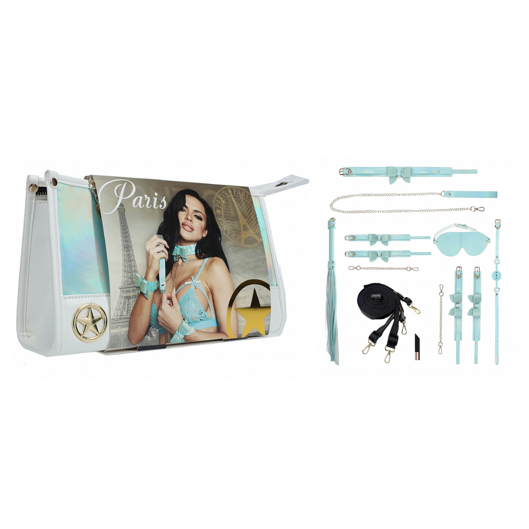 Ouch! Paris Collection Kit With Bag Blue - Just for you desires