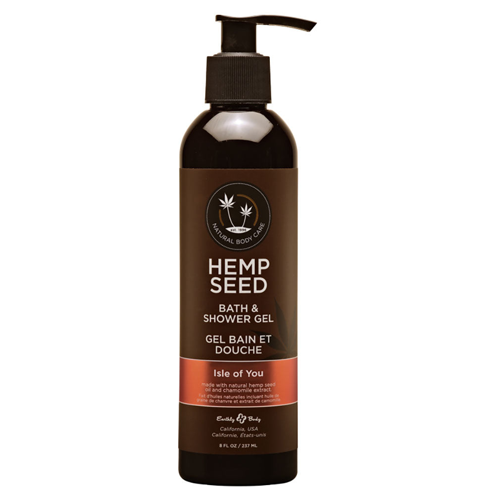 Hemp Seed Bath & Shower Gel - Isle Of You - Isle Of You (Coconut Water, Citrus & Vanilla) Scented - 237 ml Bottle - Just for you desires