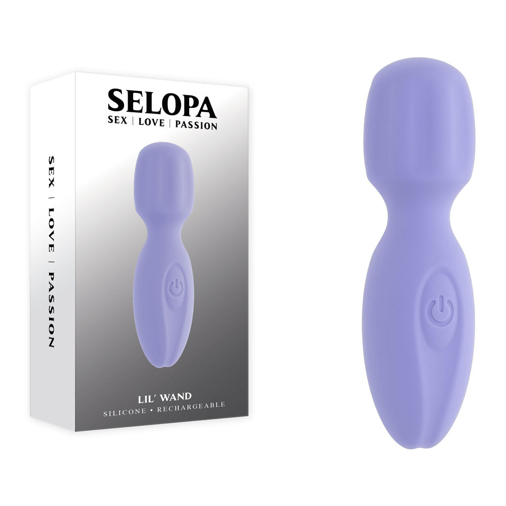 Selopa LIL' WAND - Purple 11 cm USB Rechargeable Massage Wand - Just for you desires