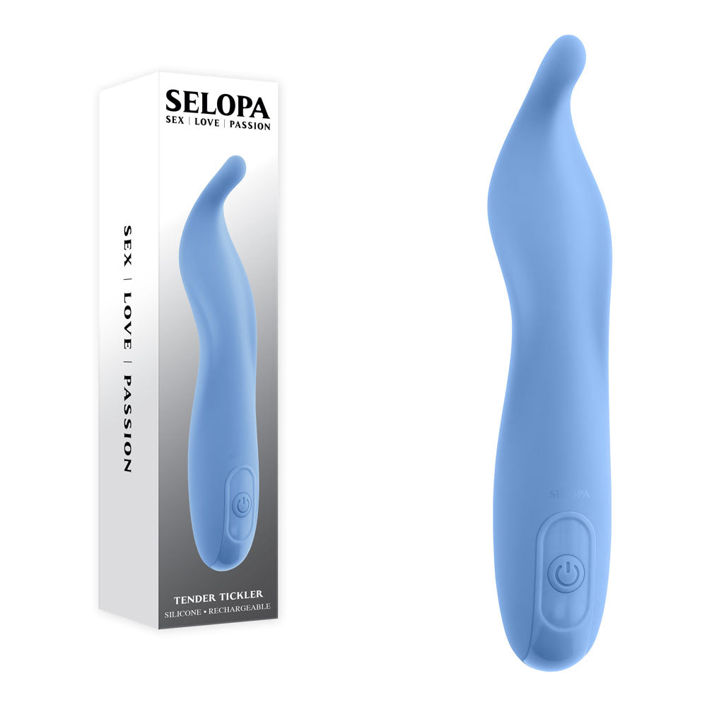 Selopa TENDER TICKLER - Blue 16.2 cm USB Rechargeable Pinpoint Stimulator - Just for you desires