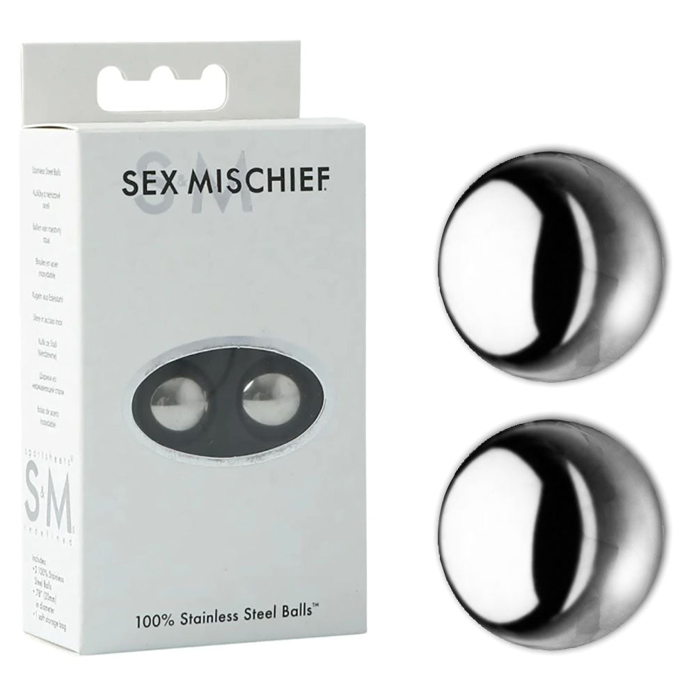 Sex & Mischief 100% Stainless Steel Balls - Stainless Steel Ben Wa Balls - Just for you desires