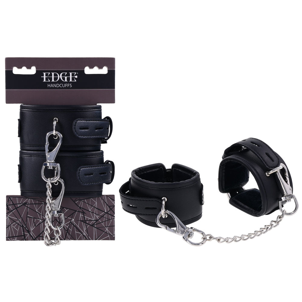 EDGE Handcuffs - Black Restraints - Just for you desires