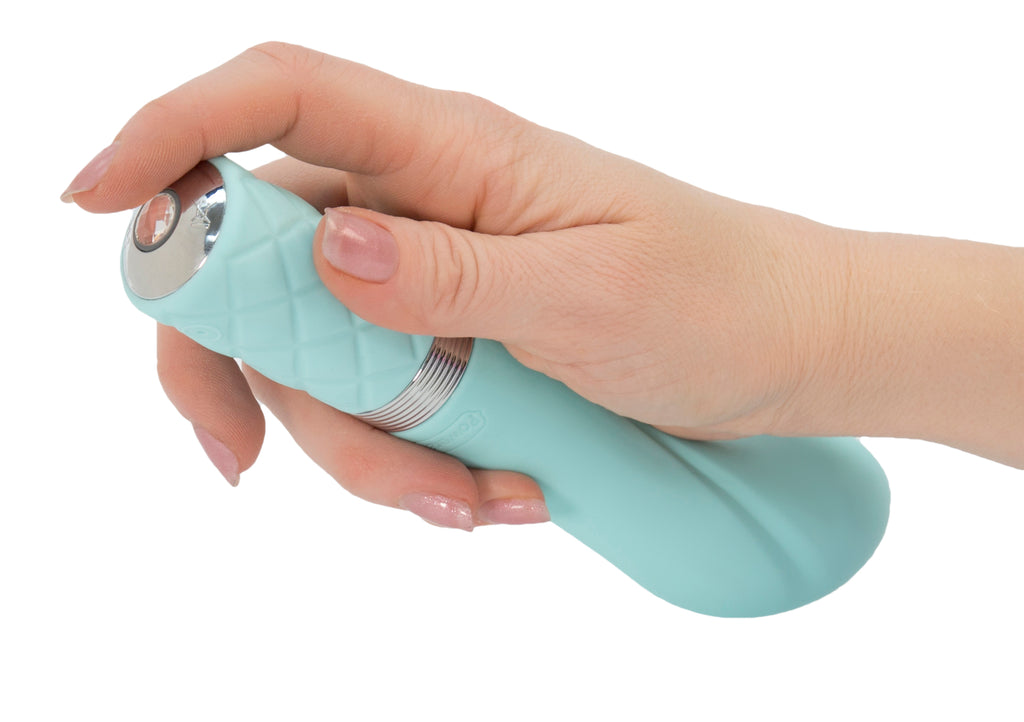 Pillow Talk Sassy G Spot With Swarovski Crystal Teal - Just for you desires