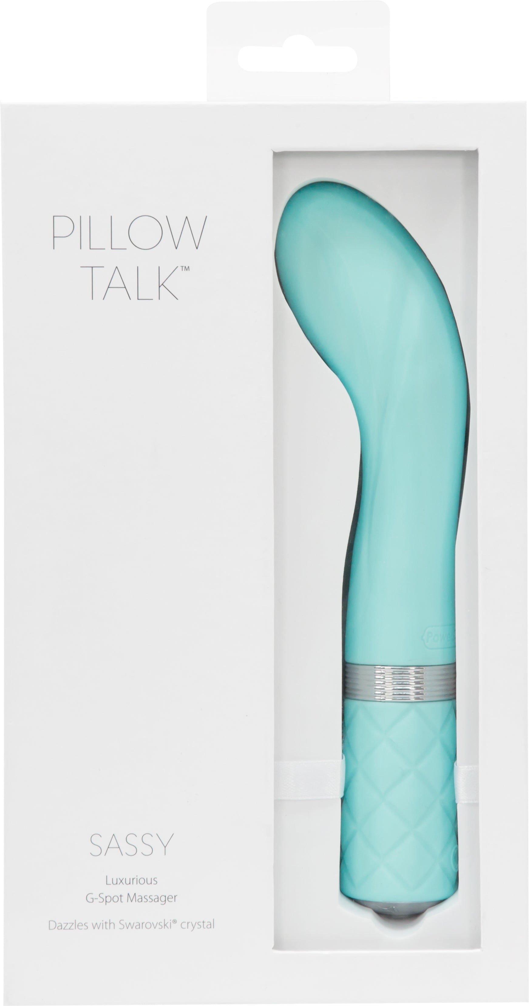 Pillow Talk Sassy G Spot With Swarovski Crystal Teal - Just for you desires