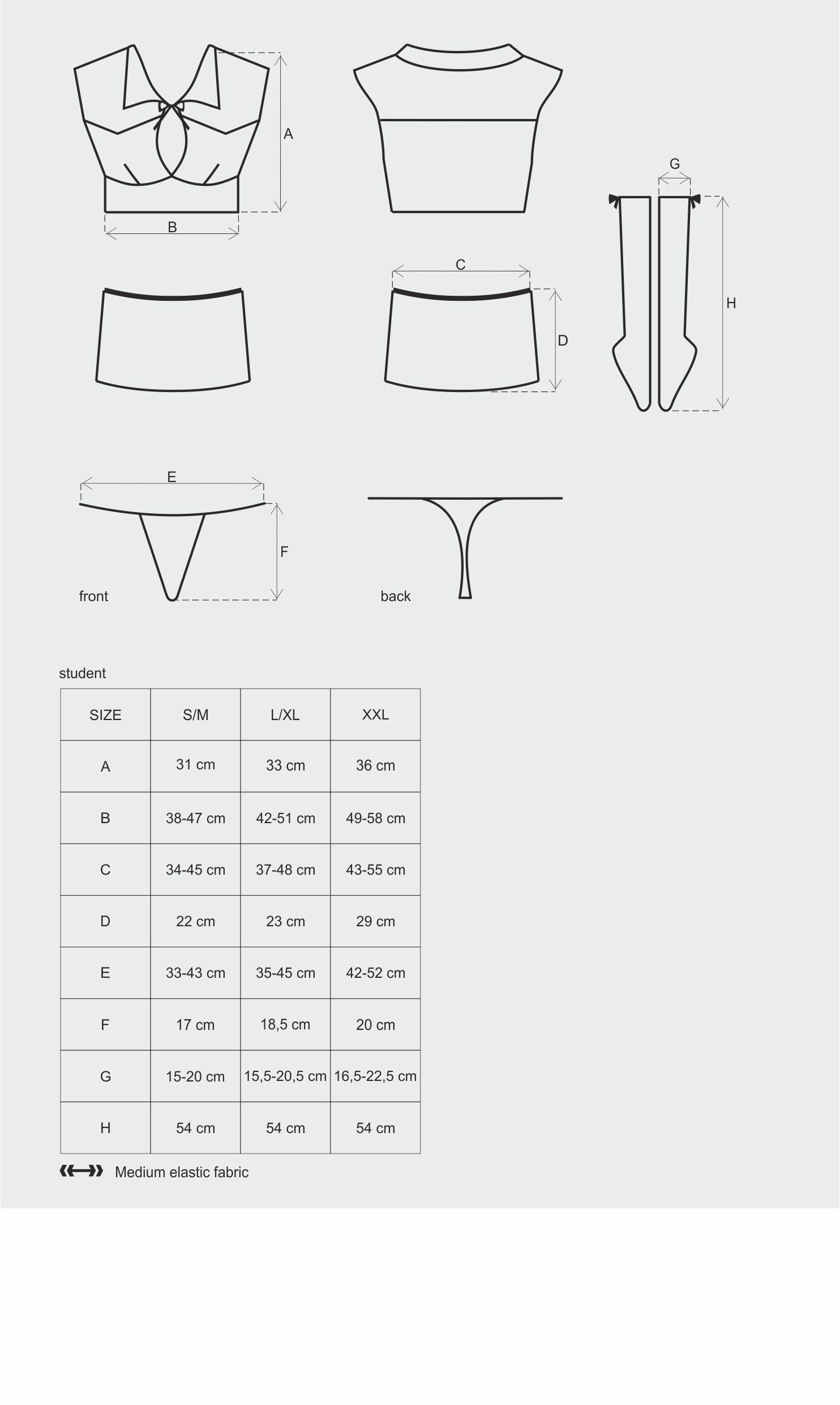 Student 4 Pc Costume - Just for you desires