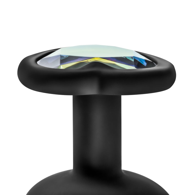 Luxe Bling Plugs Training Kit Black With Rainbow Gems - Just for you desires