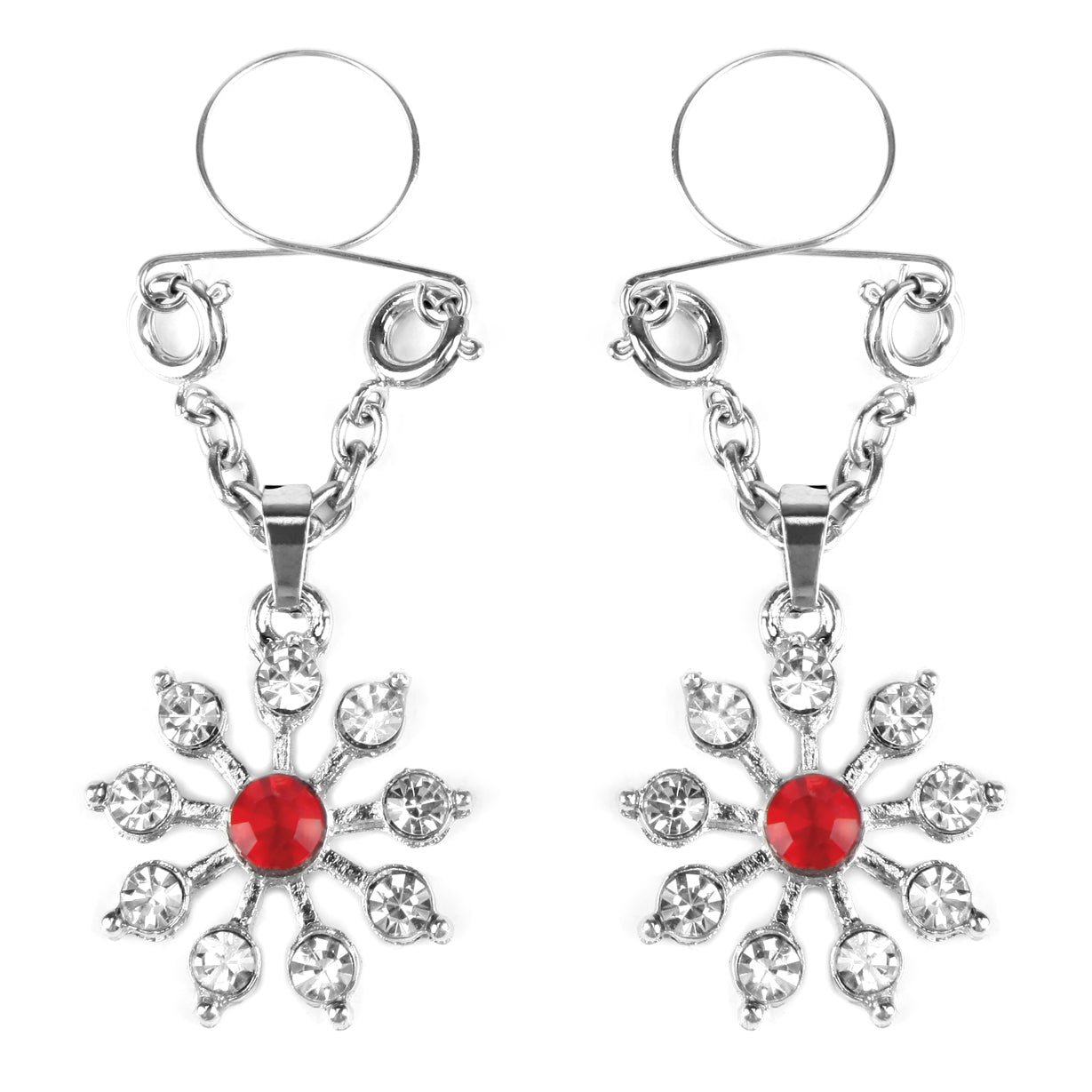 Ruby and Diamond Star Nipple Jewellery - Just for you desires