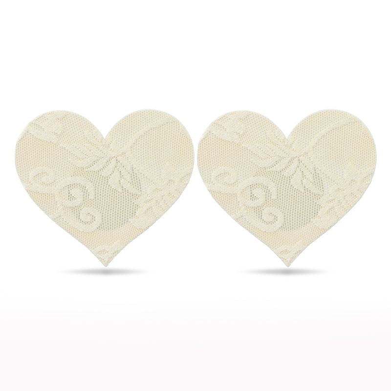 Lace Heart and Flower Nipple Pasties Twin Pack - Just for you desires