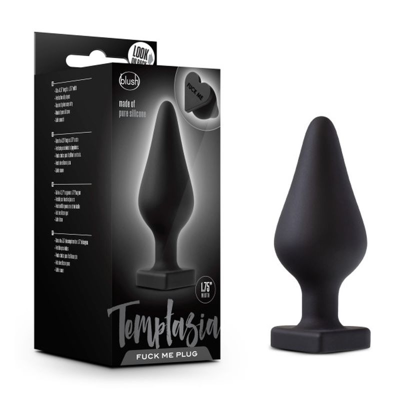 Temptasia Fuck Me Butt Plug Black - Just for you desires