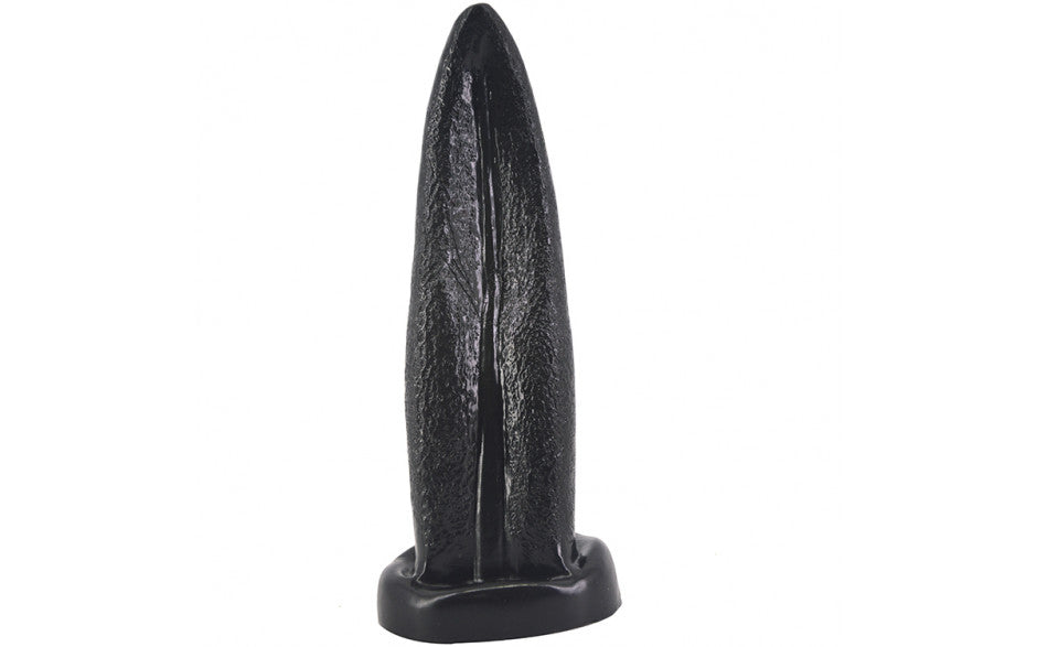 Tongue Shape Anal Plug Black - Just for you desires