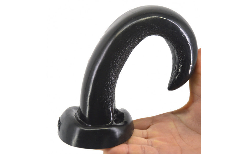 Tongue Shape Anal Plug Black - Just for you desires