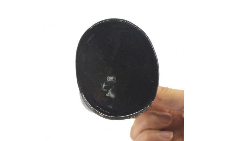 Tongue Shape Anal Plug Black - Just for you desires