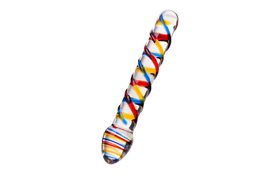 Sexus Glass Dildo Tropicana 19.5cm - Just for you desires