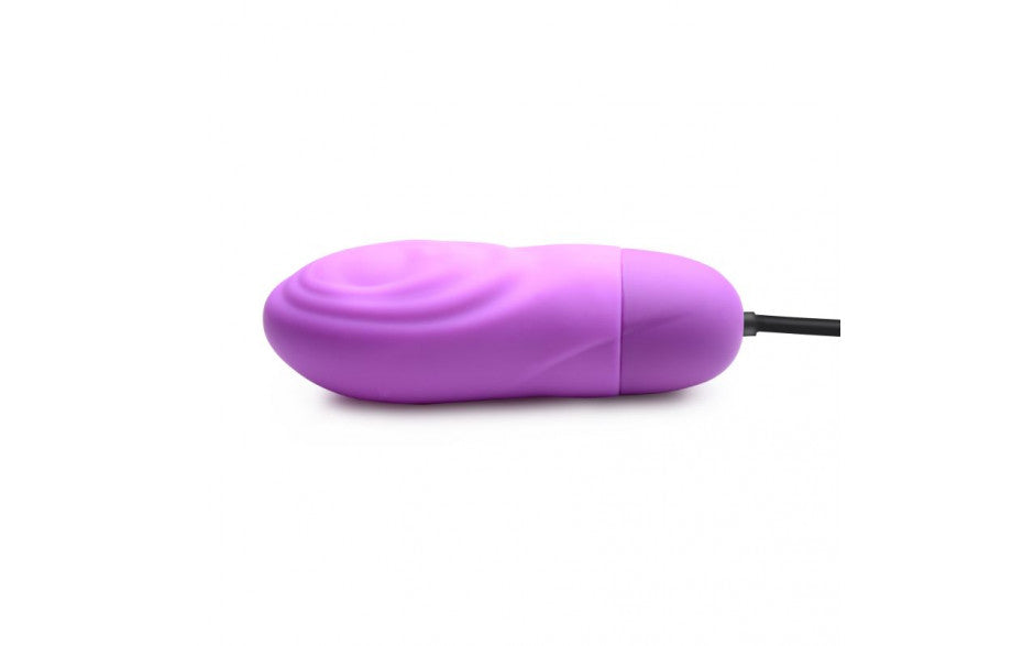 7X Pulsing Rechargeable Bullet- Purple - Just for you desires