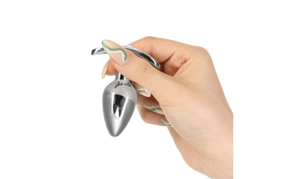 Pillow Talk Sneaky Luxurious Stainless Steel Anal Plug w Swarovski Crystal - Just for you desires