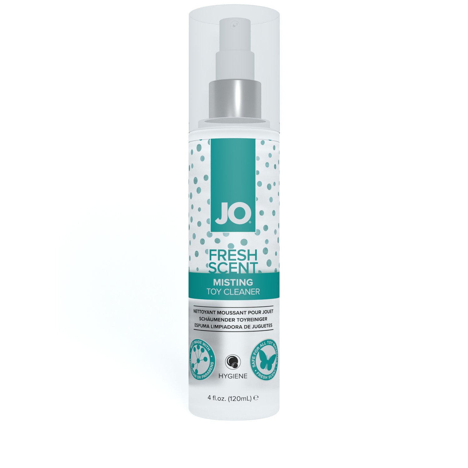 JO Misting Toy Cleaner - Fragrance Free - Hygiene 4 floz / 120 mL - Just for you desires