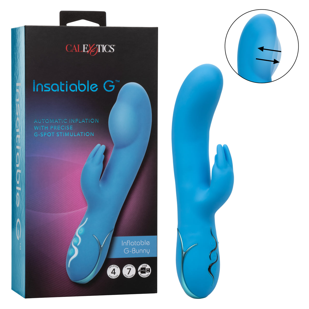 263822 - Insatiable Inflatable G Bunny - 8.5 Inch - Just for you desires