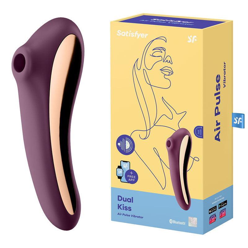 Satisfyer Dual Kiss Wine Red - Just for you desires
