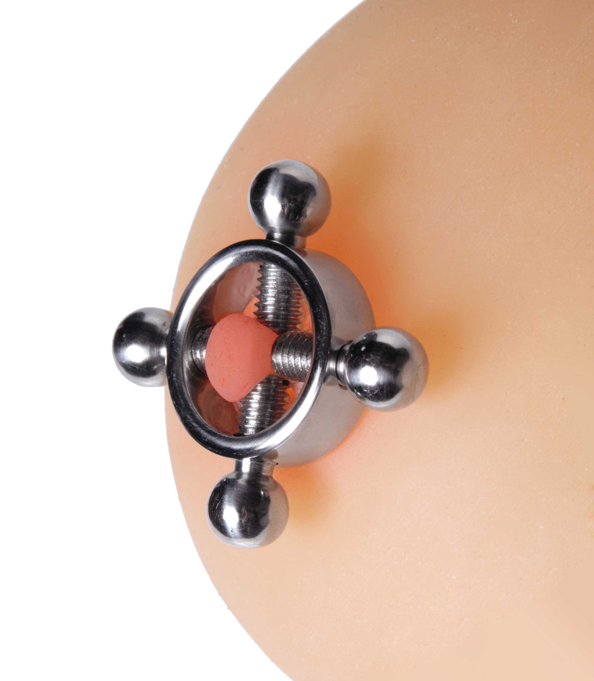 Stainless Steel Rings of Fire Nipple Press Set - Just for you desires