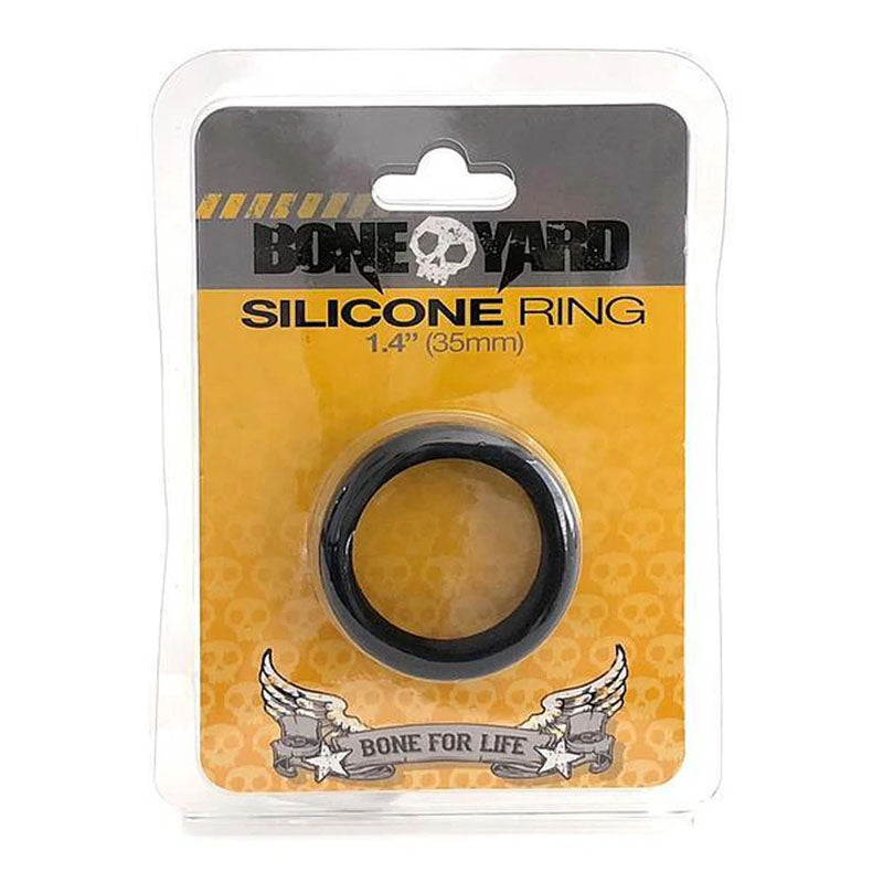Boneyard Silicone Ring 35mm - Black 35 mm Cock Ring - Just for you desires