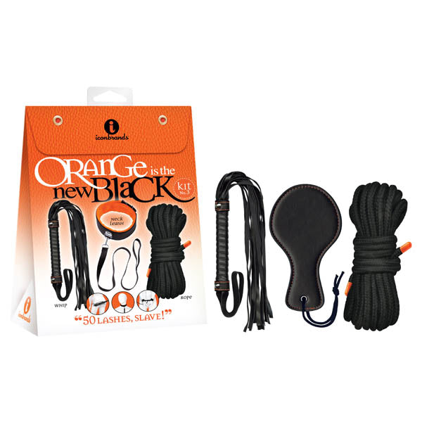 Orange Is The New Black Kit #3 - 50 Lashes, Slave! - Bondage Kit - 3 Piece Set - Just for you desires
