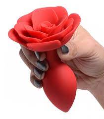 Booty Bloom Silicone Rose Plug Medium Red - Just for you desires